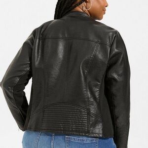 New Faux leather Black Jacket